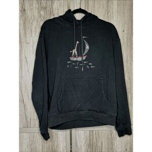 Yema Hoodie Sweatshirt Giraffe Black Color Graphic Design Cotton Size S